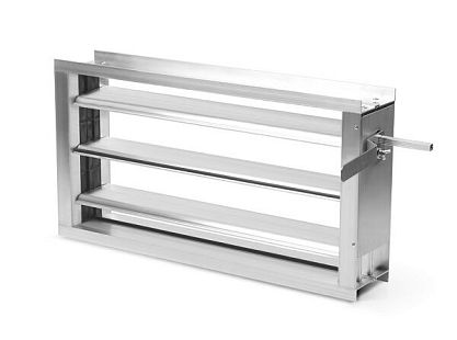 Клапан воздушный утепленный KVU 300х300 мм, периметр обогрев