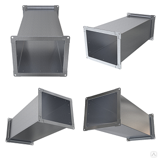 Воздуховод, прямой участок TDC 0,5 мм, из оцинкованной стали