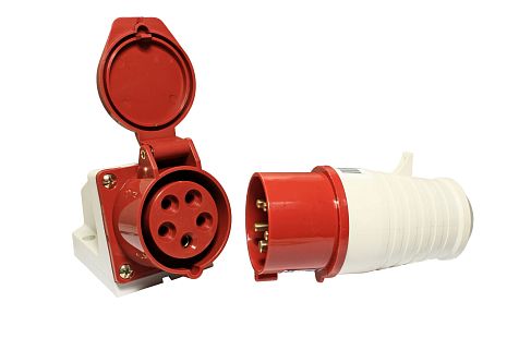 Розетка 213 2Р+РЕ 16А 220В IP44 EKF